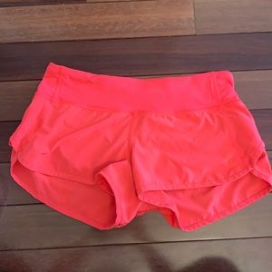 pink lululemon shorts size 4
